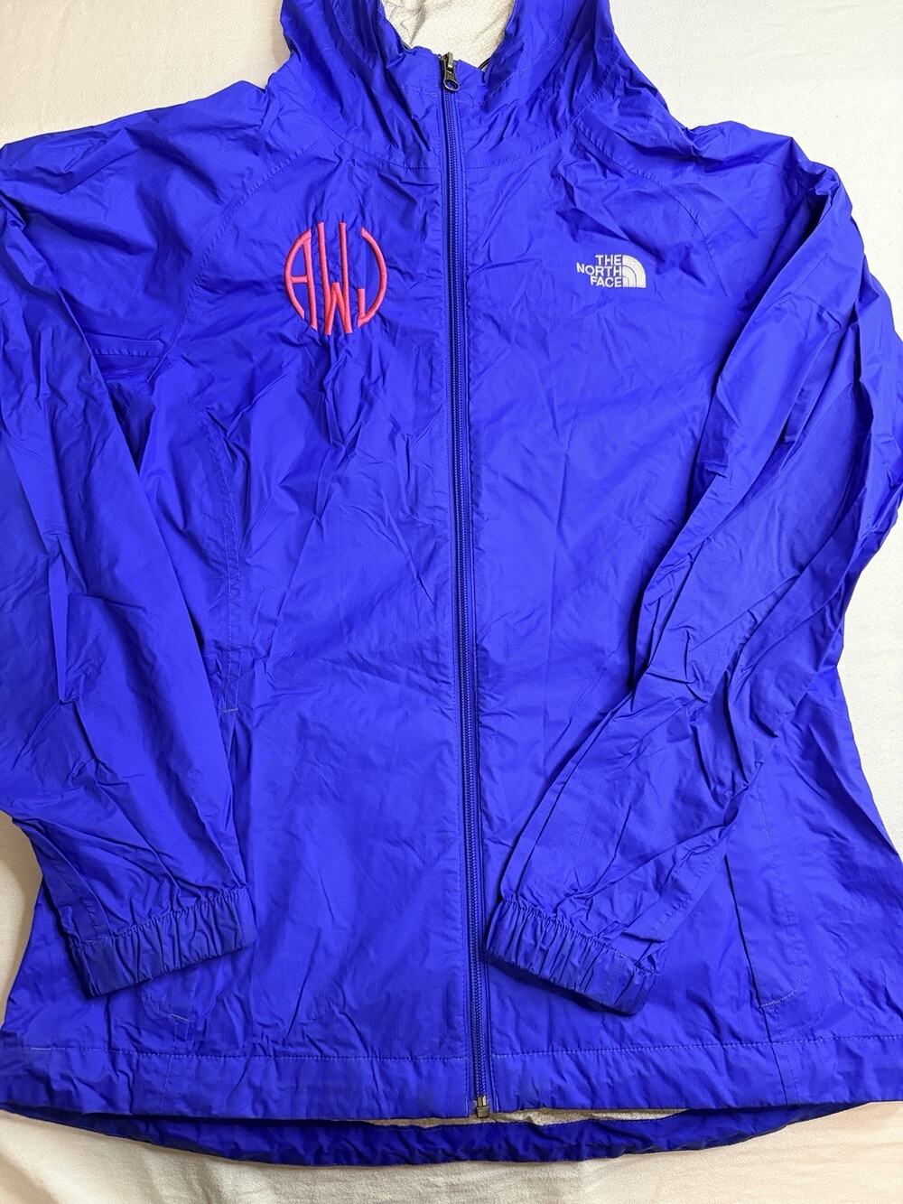 The North Face HyVent Jacket Women’s Medium Blue Hooded Rain Wind Shell